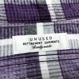 (designers) MADE IN JAPAN UNUSED PLAID PATTERN PRINT FLANNEL SHIRT