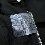 (designers) 2015 COMME des GARCONS HOMME FULLED NYLON DOUBLE BREASTED BIKER JACKET