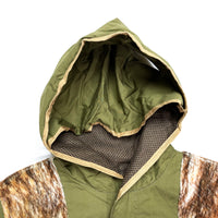 (DESIGNERS) TATA TALKING ABOUT THE ABSTRACTION MODIFIED HOODIE DESIGN FAUX FUR PANELED M-51 TYPE FISHTAIL PARKA