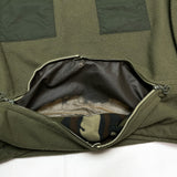 (DESIGNERS) 1998 maharishi LONG NECK PANELED PULLOVER FLEECE JACKET