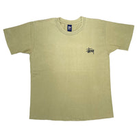 (T-SHIRT) 1990'S MADE IN USA OLD STUSSY NAVY TAG DRAGON PRINT T-SHIRT