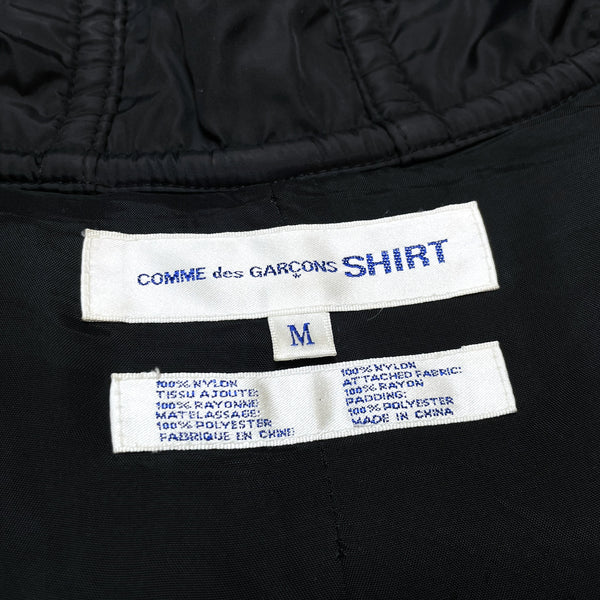 DESIGNERS) 2001 COMME des GARCONS SHIRT PADDED NYLON DUFFLE COAT