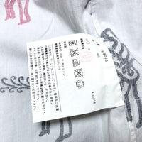 (DESIGNERS) AD2016 BLACK COMME des GARCONS SAXOPHONE PLAYING MAN PATTERN ALL OVER PRINT SHORT SLEEVE SHIRT