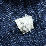 (vintage) MADE IN SCOTLAND FULLY FASHONED IN THE SHETLAND INDIGO DYED COTTON KNIT VEST