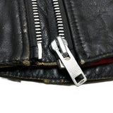 (vintage) 1980'S～ UNKNOWN UK STYLE DOUBLE BREASTED LEATHER BIKER JACKET