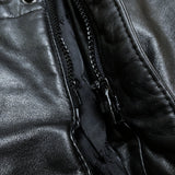 (VINTAGE) Wind Armor LEATHER DOWN COAT WITH HOOD