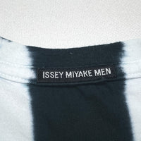 (DESIGNERS) MADE IN JAPAN ISSEY MIYAKE MEN BLACK TAG STRIPE PATTERN DYED T-SHIRT