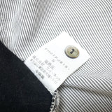 (DESIGNERS) 1990'S～ FINAL HOME FRONT STRIPE PATTERN PANELED DESIGN STAND UP COLLAR SHORT SLEEVE SHIRT