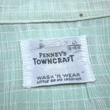 (VINTAGE) 1960'S～ TOWNCRAFT LATTICE PATTERN COTTON LOOP COLLAR SHORT SLEEVE BOX SHIRT
