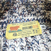 (VINTAGE) DEAD STOCK NEW 1990'S MADE IN THE UNITED KINGDOM HIGHLAND CLUB TURTLENECK MIX KNIT