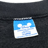 (vintage) 1980'S～ MADE IN USA DISNEY OFFICIAL MICKEY MOUSE FLOCK PRINT SWEAT SHIRT