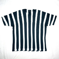 (DESIGNERS) MADE IN JAPAN ISSEY MIYAKE MEN BLACK TAG STRIPE PATTERN DYED T-SHIRT