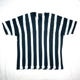 (DESIGNERS) MADE IN JAPAN ISSEY MIYAKE MEN BLACK TAG STRIPE PATTERN DYED T-SHIRT