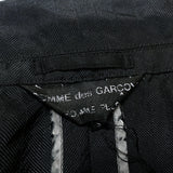 (designers) COMME des GARCONS HOMME PLUS STRIPE PATTERN FULLING PROCESS 1 BUTTON BLAZER JACKET