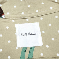(DESIGNERS) 1990'S～ KARL HELMUT MARCHING BAND TOTAL PATTERN X POLKA DOT RAYON LOOP COLLAR SHORT SLEEVE BOX SHIRT
