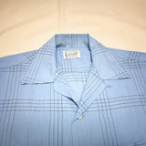 (VINTAGE) 1970'S～ TOWNCRAFT LATTICE PATTERN LOOP COLLAR SHORT SLEEVE BOX SHIRT