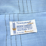 (VINTAGE) 1970'S～ TOWNCRAFT LATTICE PATTERN LOOP COLLAR SHORT SLEEVE BOX SHIRT