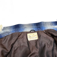(VINTAGE) 1950'S LOSSO SHADOW PLAID 3 BUTTON WOOL WESTERN JACKET