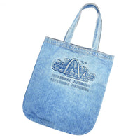 (OTHER) MADE IN USA EMBOSSED BIG SIZE DENIM TOTE BAG