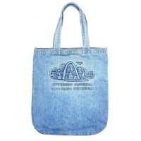 (OTHER) MADE IN USA EMBOSSED BIG SIZE DENIM TOTE BAG