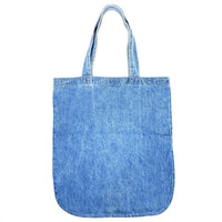 (OTHER) MADE IN USA EMBOSSED BIG SIZE DENIM TOTE BAG