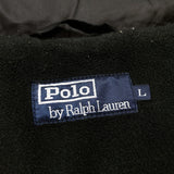 (VINTAGE) 1990'S～ POLO RALPH LAUREN FADED PADDED NYLON SINGLE BREASTED BIKER JACKET