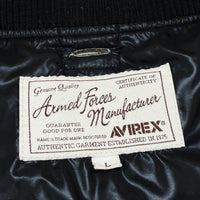 (VINTAGE) 2000'S～ AVIREX MILITARY JACKET WITH WORLD MAP PATTERN PADDED LINER