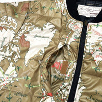 (VINTAGE) 2000'S～ AVIREX MILITARY JACKET WITH WORLD MAP PATTERN PADDED LINER