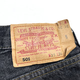 (VINTAGE) 1990'S～ EURO Levi's 501 YARN DYED BLACK DENIM PANTS