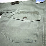 (DESIGNERS) rich hippie STARS AND STRIPES PATTERN PANEL REMAKE SHORT SLEEVE ARMY SHIRT