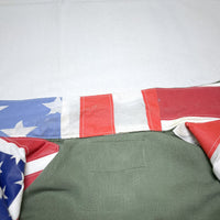(DESIGNERS) rich hippie STARS AND STRIPES PATTERN PANEL REMAKE SHORT SLEEVE ARMY SHIRT