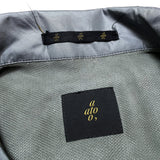 (DESIGNERS) MADE IN JAPAN ato MESH PANELED HALF ZIP THIN PADDED JACKET