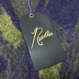 (DESIGNERS) NEW MADE IN JAPAN Needles DIAMOND PATTERN MOHAIR KNIT CARDIGAN
