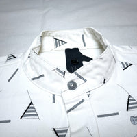 (DESIGNERS) 2000'S～ BERNHARD WILLHELM TOTAL PATTERN PRINT STAND UP COLLAR SHORT SLEEVE BOX SHIRT JACKET