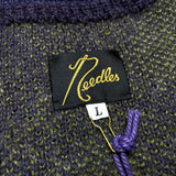 (DESIGNERS) NEW MADE IN JAPAN Needles DIAMOND PATTERN MOHAIR KNIT CARDIGAN