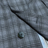 (designers) 2013 MADE IN JAPAN UNDERCOVERISM LATTICE PATTERN GORE TEX BALMACAAN COAT WITH LEATHER BUTTON