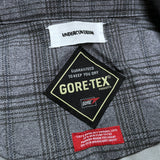 (designers) 2013 MADE IN JAPAN UNDERCOVERISM LATTICE PATTERN GORE TEX BALMACAAN COAT WITH LEATHER BUTTON