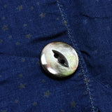 (DESIGNERS) MADE IN JAPAN CORONA STAR DOT PATTERN INDIGO DYED BLAZER JACKET