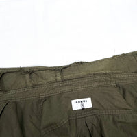 (DESIGNERS) 1990'S GOMME HOMME DISTRESSED GARMENT DYED SHORT SLEEVE BOX SHIRT
