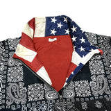 (DESIGNERS) MADE IN JAPAN OLD PARK REMAKE BANDANA PATCHWORK HALF ZIP ANORAK