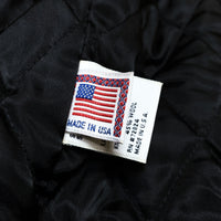 (VINTAGE) MADE IN USA GOLDEN BEAR PLAIN SLEEVE LEATHER VARSITY JACKET