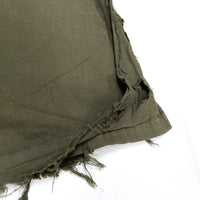 (DESIGNERS) 1990'S GOMME HOMME DISTRESSED GARMENT DYED SHORT SLEEVE BOX SHIRT