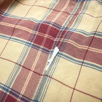 (DESIGNERS) 1990'S～ dezert from COMME des GARCONS PLAID RAYON LOOP COLLAR SHORT SLEEVE BOX SHIRT