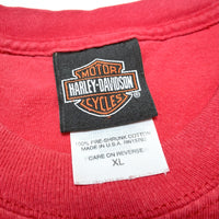 (T-SHIRT) 2004 MADE IN USA HARLEY DAVIDSON DOUBLE SIDED PRINT T-SHIRT