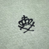 (VINTAGE) 1960'S～ PENNEY'S HENLEY NECK SHORT SLEEVE SWEAT SHIRT WITH CHEST EMBROIDERED