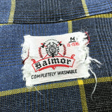 (vintage) 1960'S～ Balmor PLAID PATTERN RAYON LOOP COLLAR BOX SHIRT