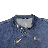 (designers) 1980'S～ CLOSED by Marithe Francois Girbaud RAYON 100% STAND UP COLLAR DOUBLE BREASTED JACKET