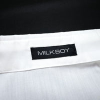 (DESIGNERS) 2000'S～ MADE IN JAPAN MILKBOY BIG PLAYING CARDS PATTERN PRINT SHORT SLEEVE BOX SHIRT