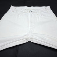 (DESIGNERS) MADE IN JAPAN UNUSED DISTRESSED 5 POCKET COLOR DENIM PANTS