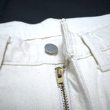 (DESIGNERS) MADE IN JAPAN UNUSED DISTRESSED 5 POCKET COLOR DENIM PANTS